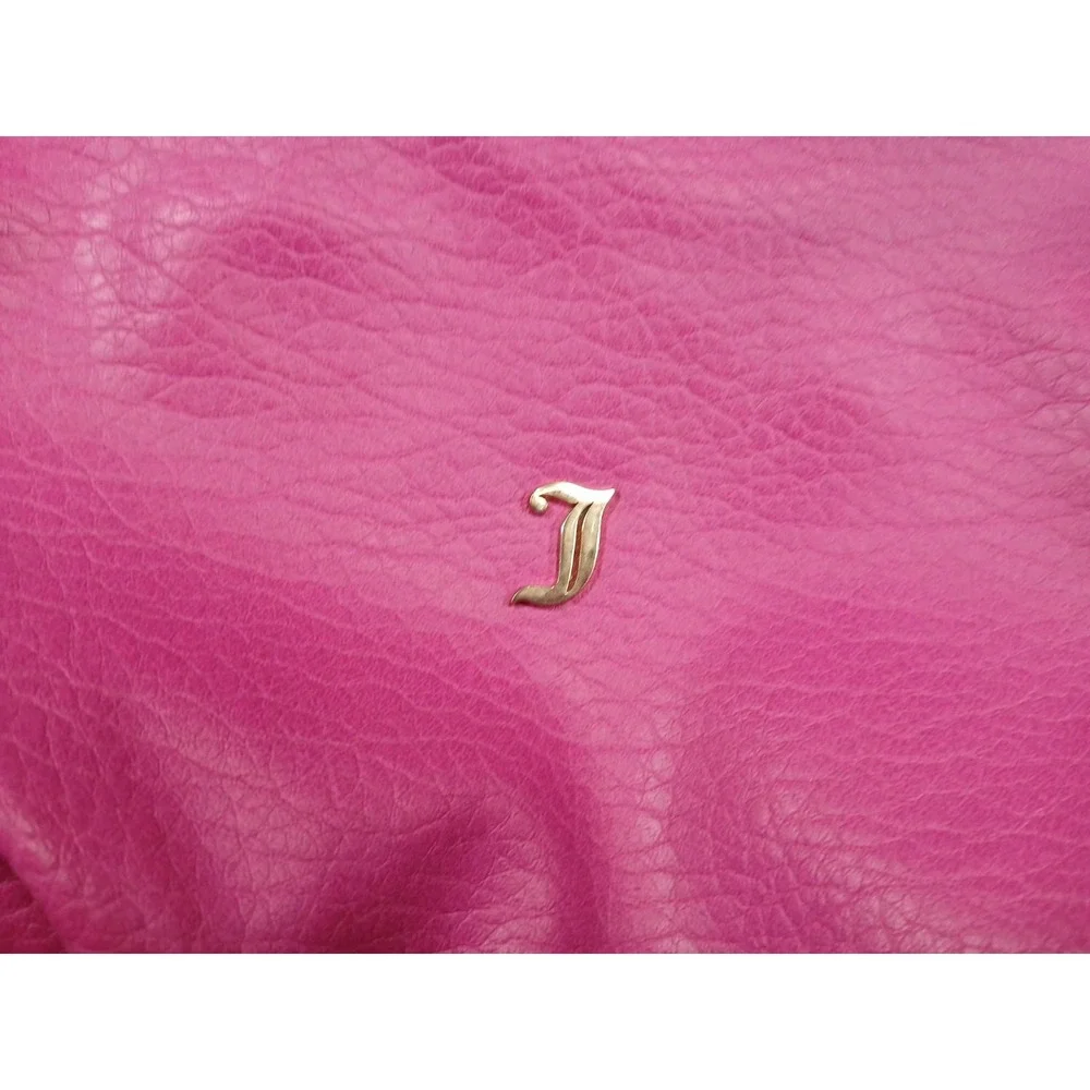 Women's Juicy Couture Crossbody Hobo Handbag Hot Pink Gold Medium - Picture 5 of 12